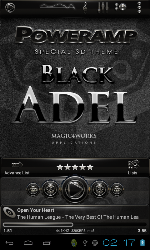 Poweramp skin Adel