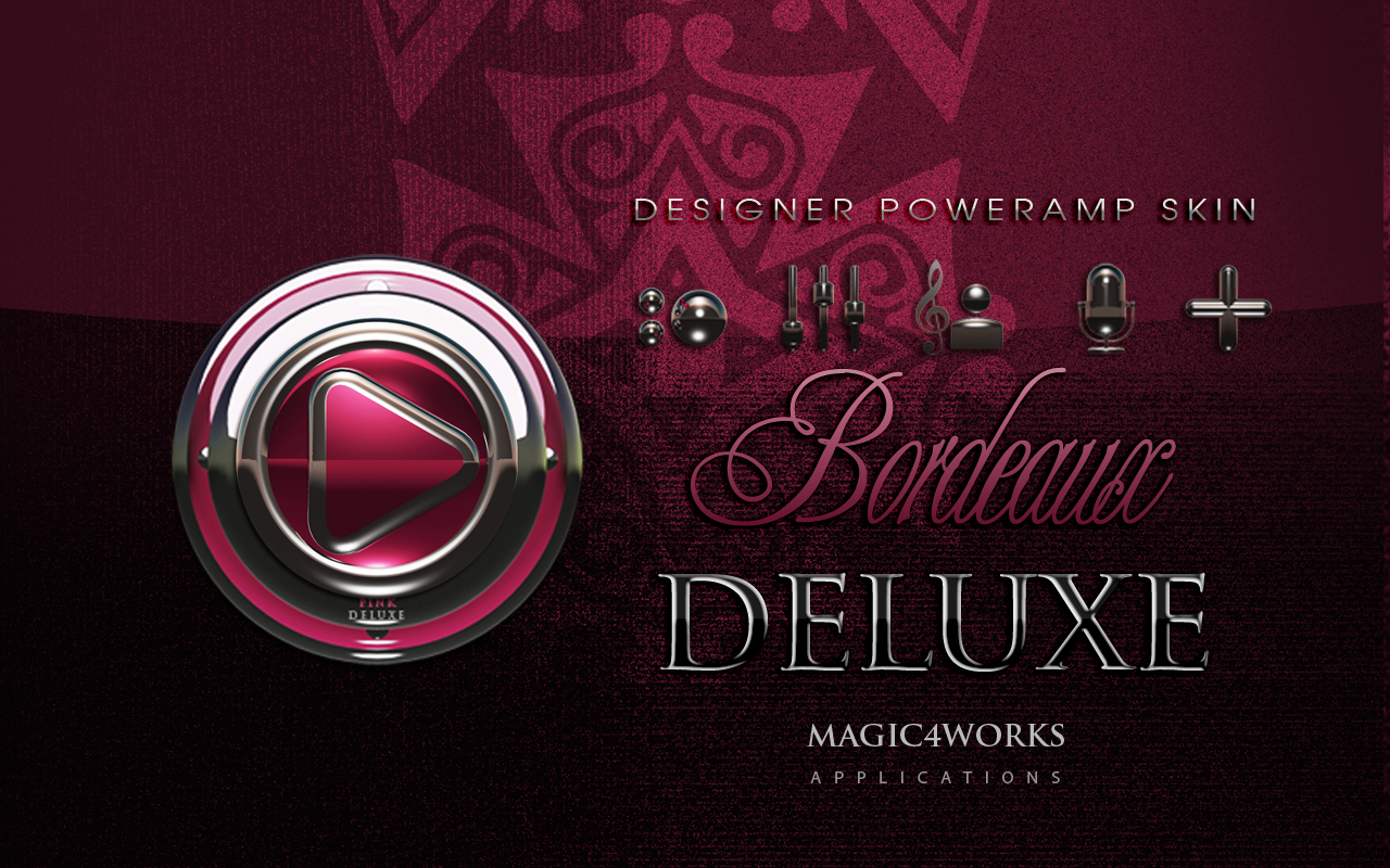 Poweramp skin Bordeaux