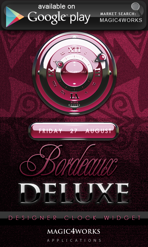 Poweramp skin Bordeaux