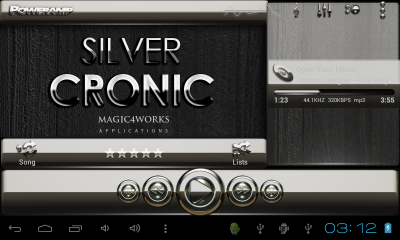 Poweramp skin Cronic
