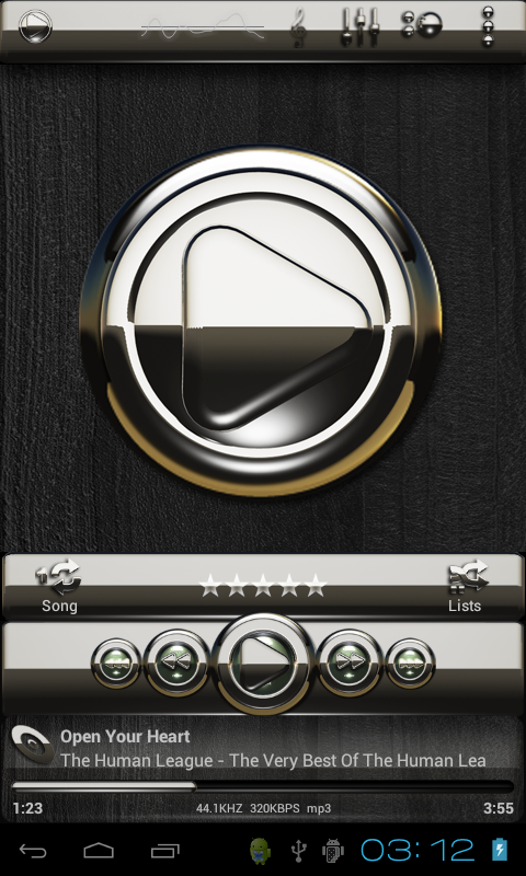 Poweramp skin Cronic