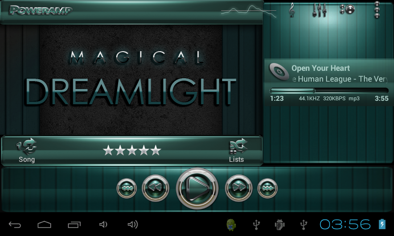 Poweramp skin Dreamlight