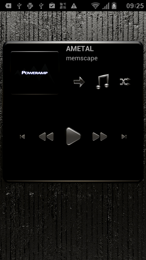 Poweramp Widget AMETAL
