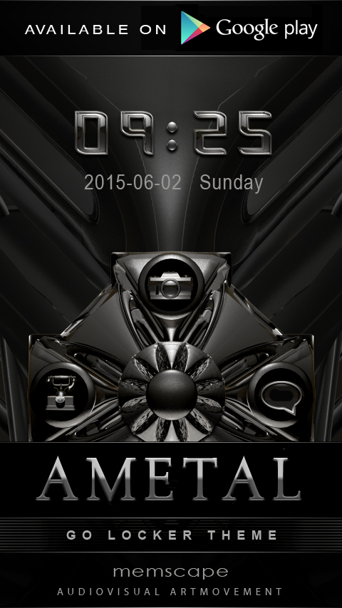 Poweramp Widget AMETAL