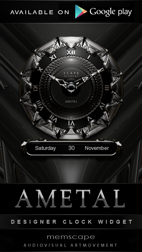 Poweramp Widget AMETAL