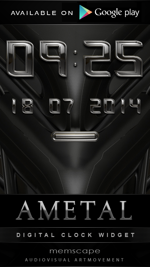 Poweramp Widget AMETAL