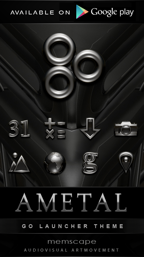 Poweramp Widget AMETAL