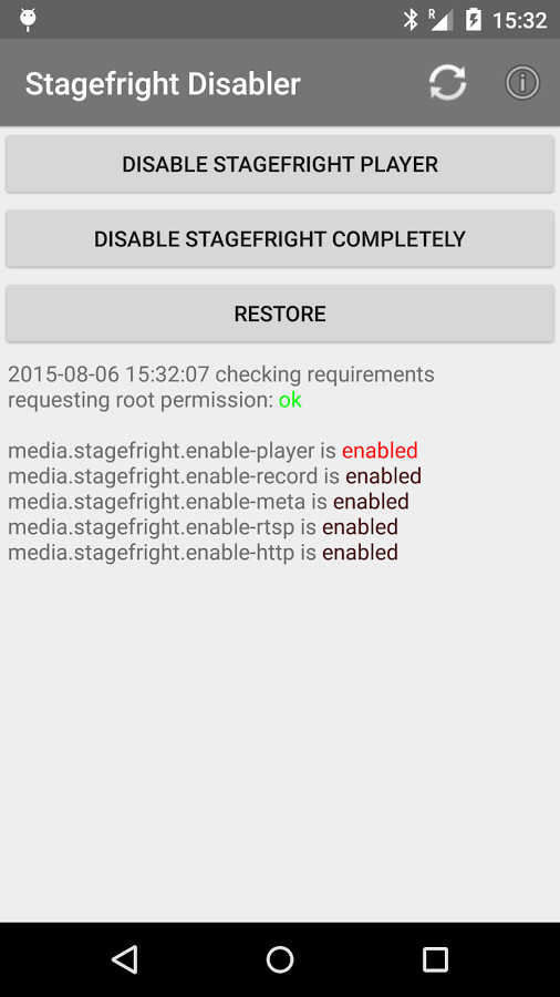 [root] Stagefright Disabler