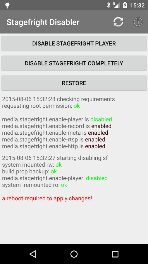 [root] Stagefright Disabler