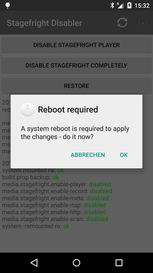 [root] Stagefright Disabler