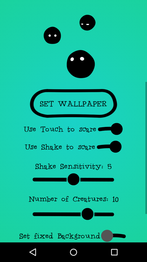 Scared Creature Live Wallpaper