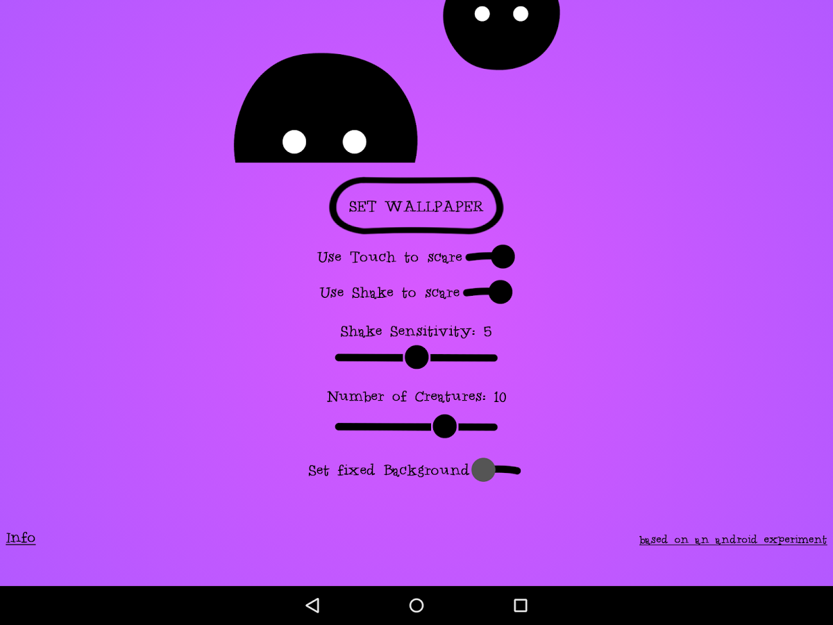 Scared Creature Live Wallpaper