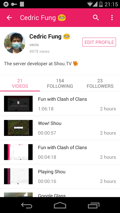 Shou.TV mobile game streaming!