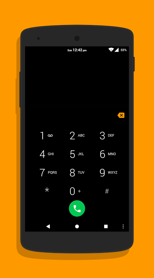 Strange Orange Dark CM12 Theme