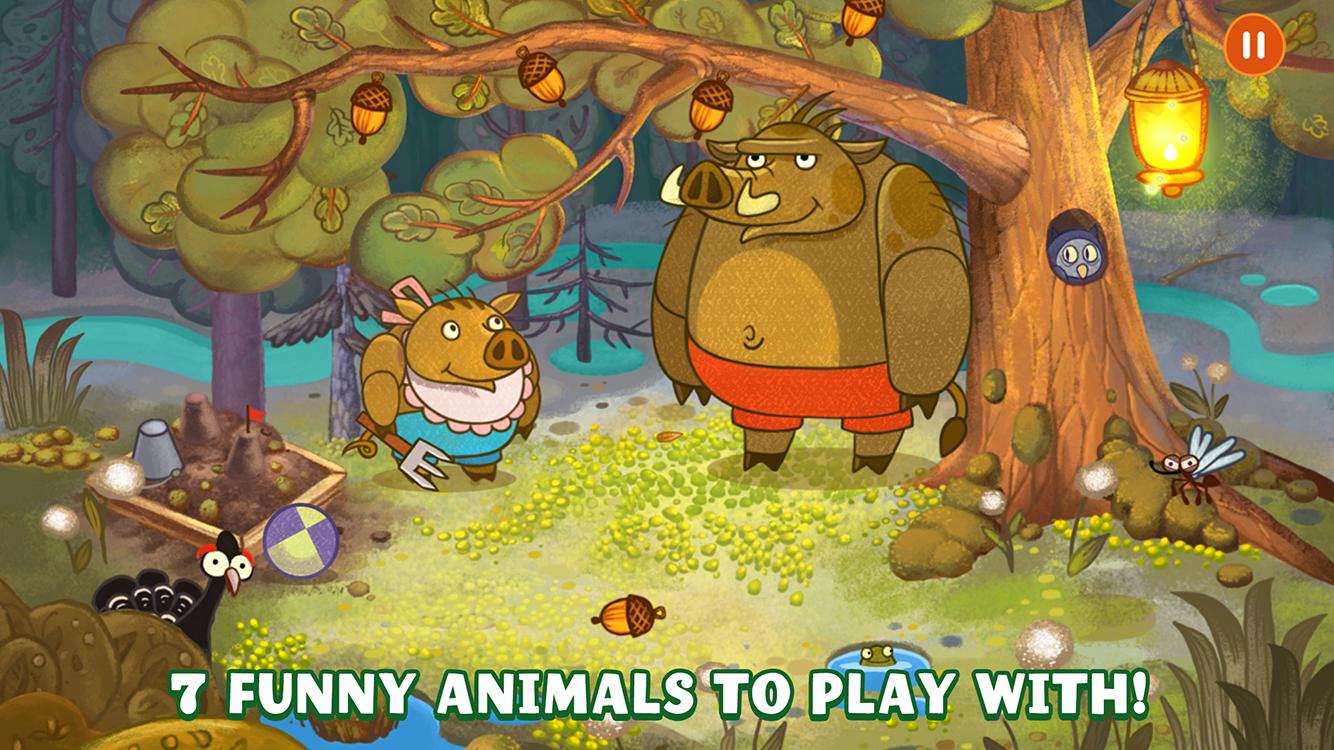 Forestry Animals - Nighty night game for Kids 3+