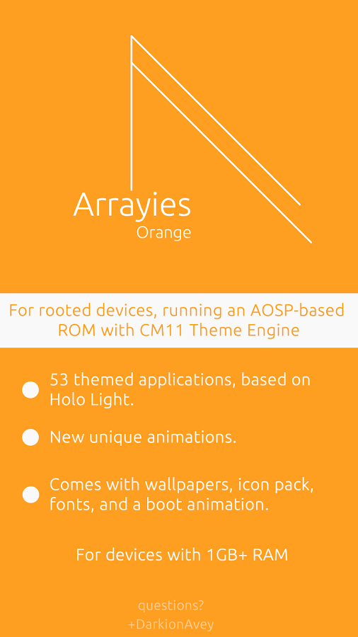 Arrayies Orange CM11/PA/Mahdi