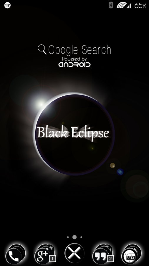 Black Eclipse Launcher Theme