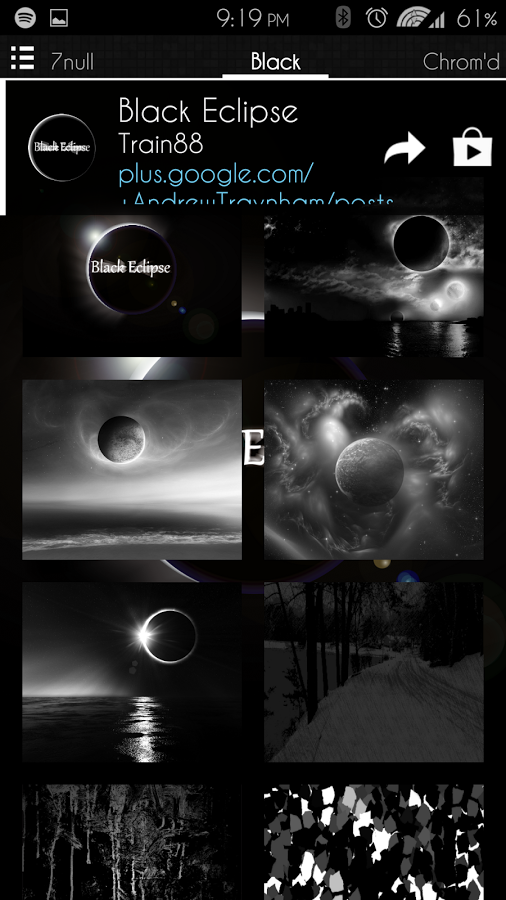 Black Eclipse Launcher Theme