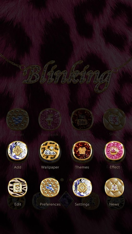 Blinking GO Launcher Theme