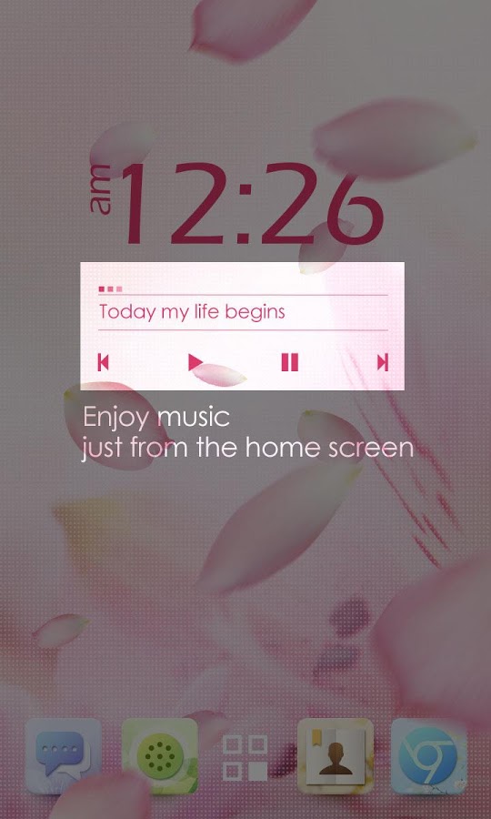 Bloom GO Launcher Live Theme