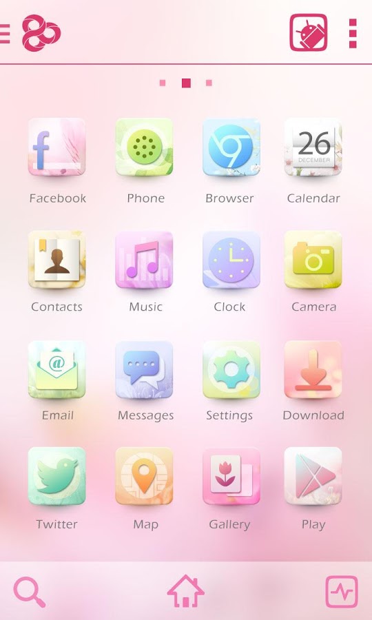 Bloom GO Launcher Live Theme