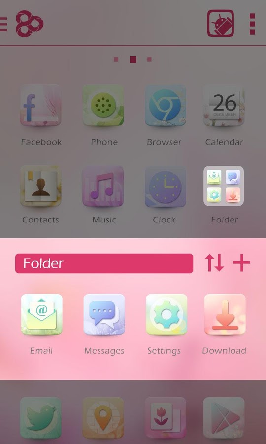 Bloom GO Launcher Live Theme