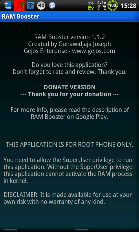 [Donate] RAM Booster