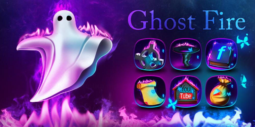 Ghost Fire GO Launcher Theme