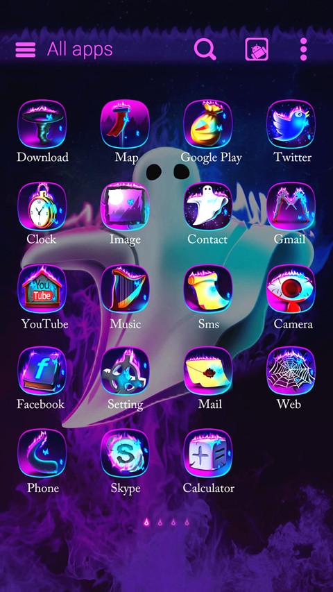 Download Ghost Fire Go Launcher Theme 1 0 Apk For Android Appvn Android