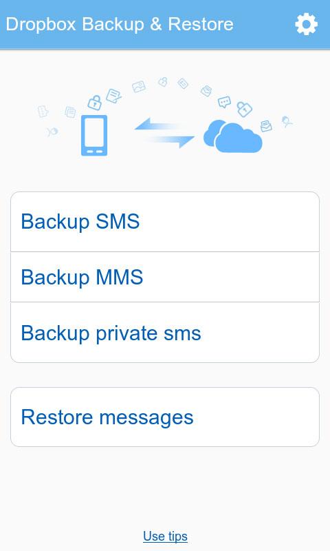 GO SMS Pro Dropbox Backup