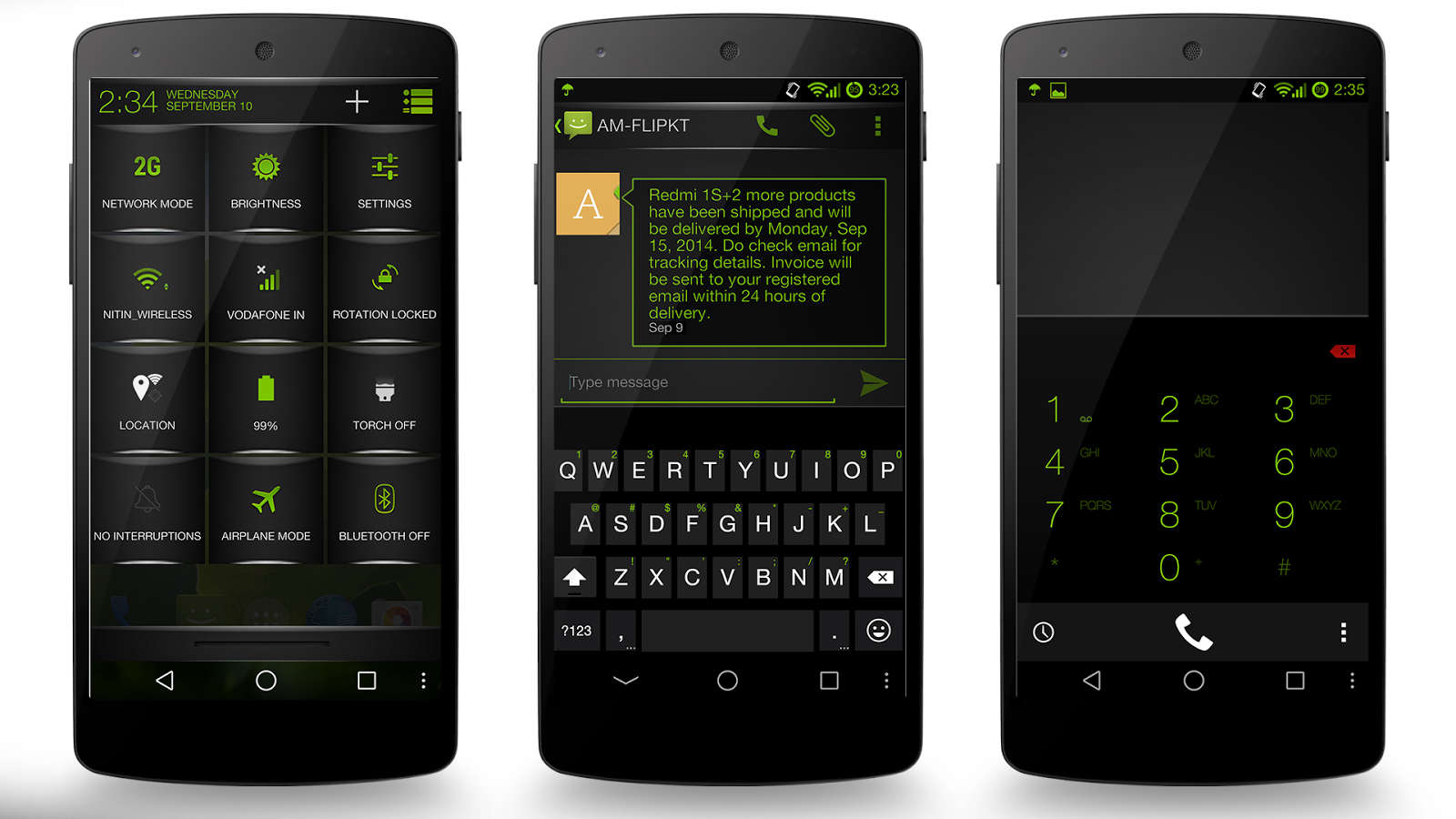 Green Fire Theme CM11/AOSP/PA