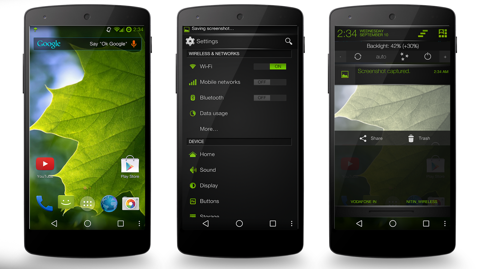 Green Fire Theme CM11/AOSP/PA