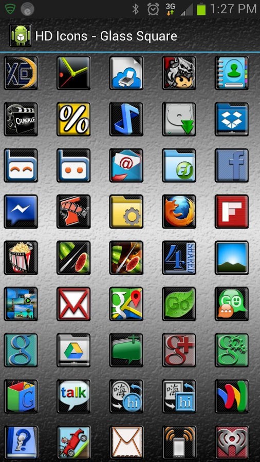 HD Icons: Glass Square