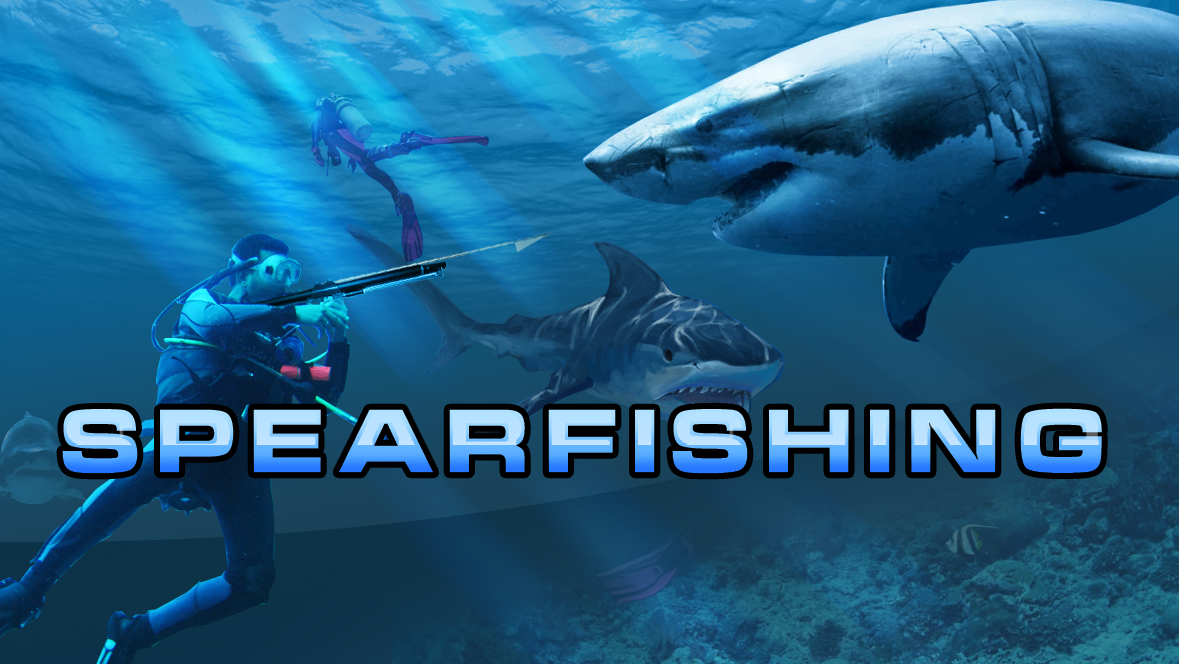 Hunter underwater spearfishing (Mod Money)