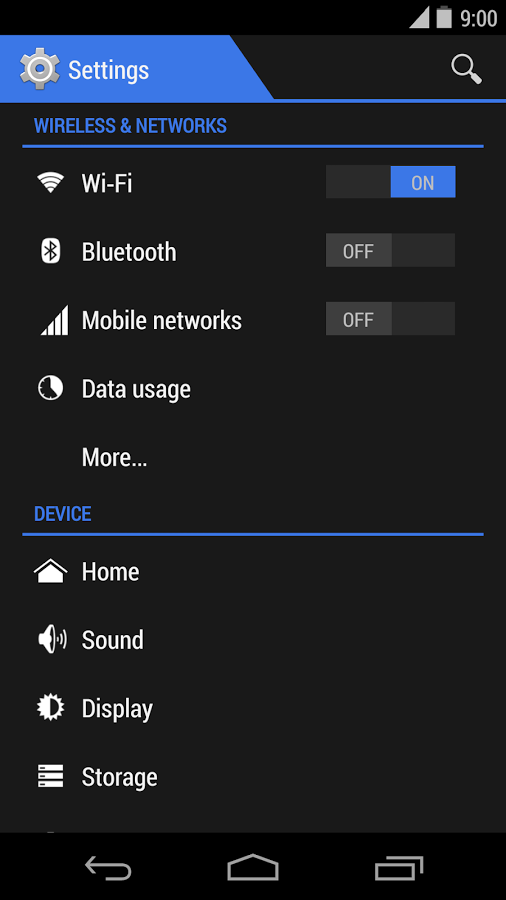 Hybrid Blue CM11 Theme