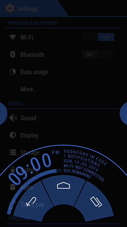 Hybrid Blue CM11 Theme