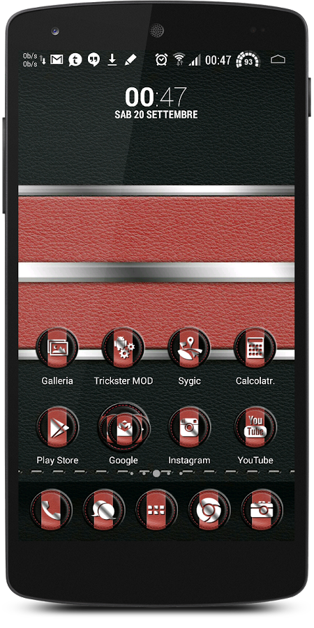 Leather Black & Red Theme