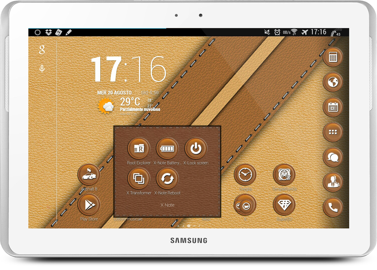 Leather Brown Theme