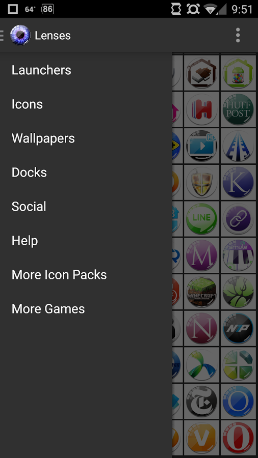 Lenses Icon Pack Theme