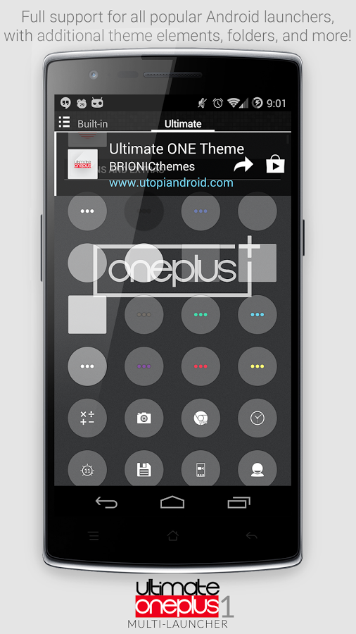 OnePlus One Launcher Theme