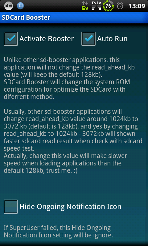 SDCard Booster (root)