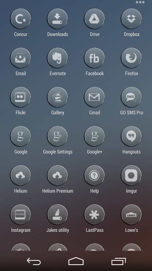 VM9 Clear Glass Icons