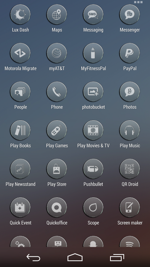 VM9 Clear Glass Icons