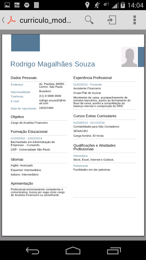 Curriculum vitae,resume