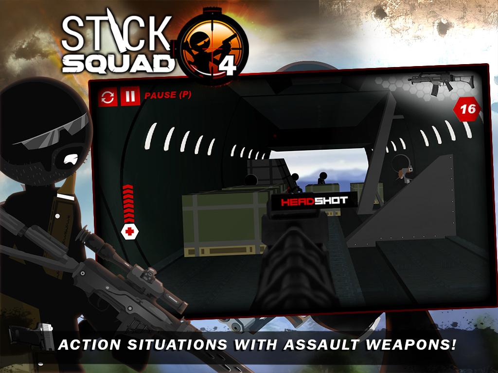 Stick Squad 4 - Sniper's Eye (Mod Money) 