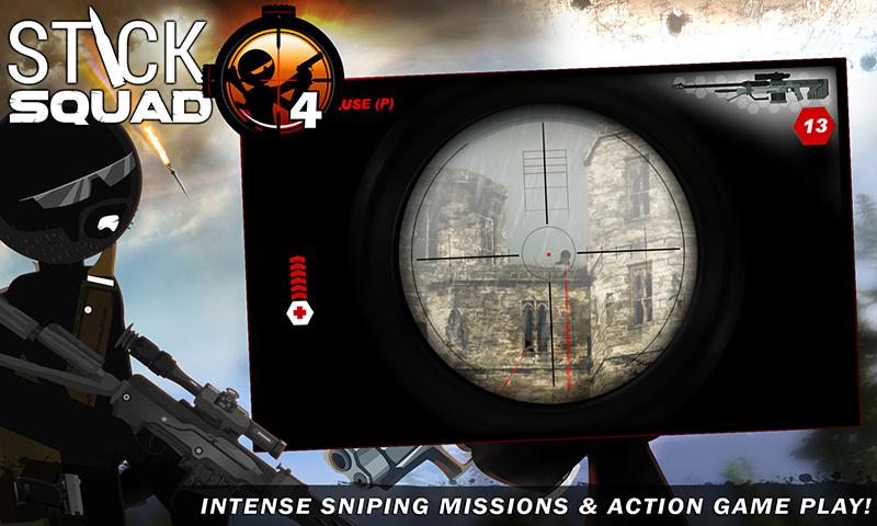 Stick Squad 4 - Sniper's Eye (Mod Money) 