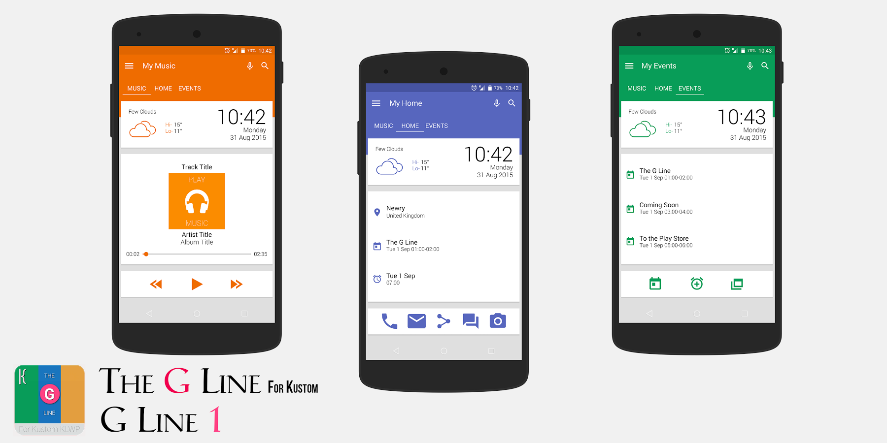 The 'G' Line for Kustom KLWP