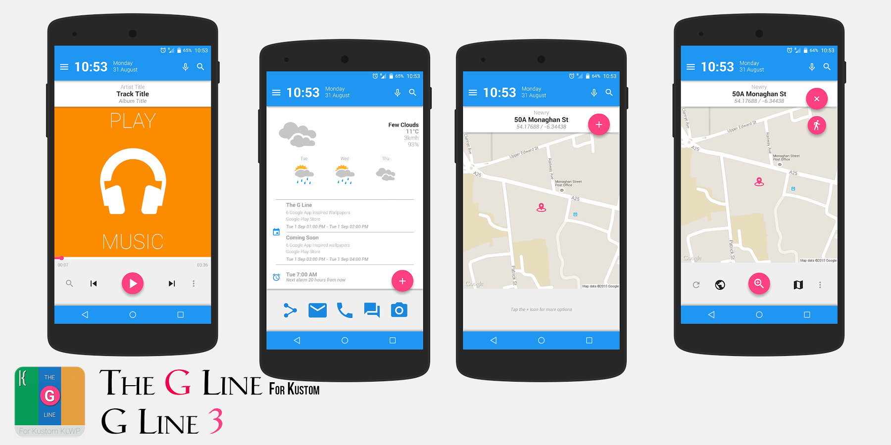 The 'G' Line for Kustom KLWP