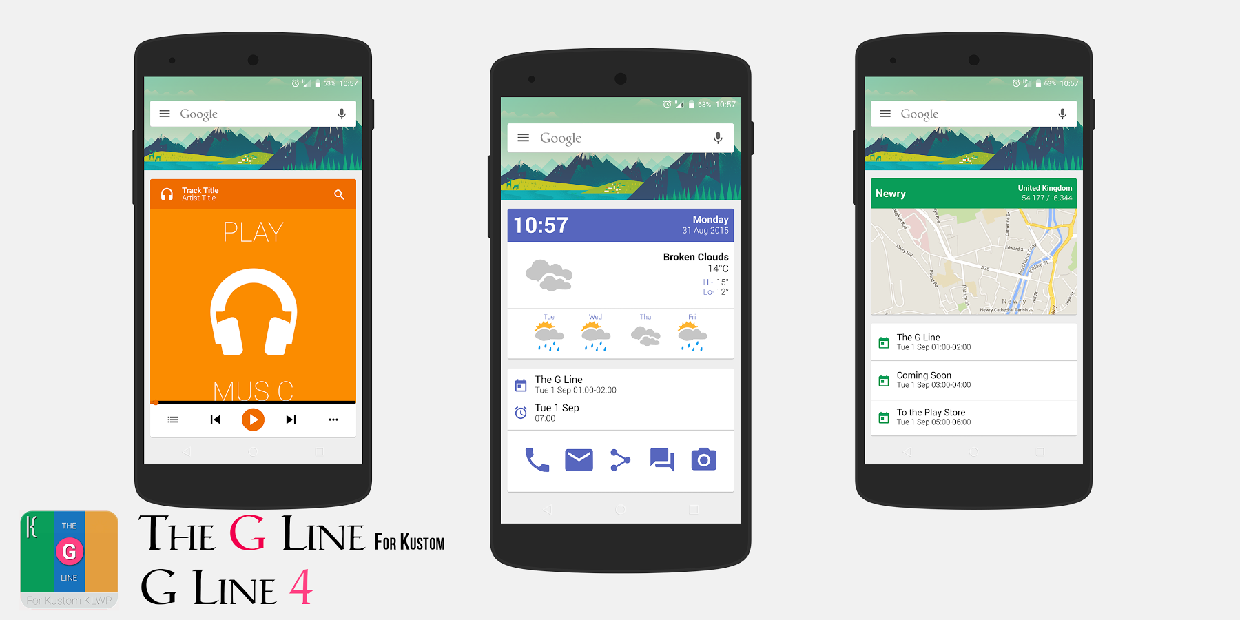 The 'G' Line for Kustom KLWP