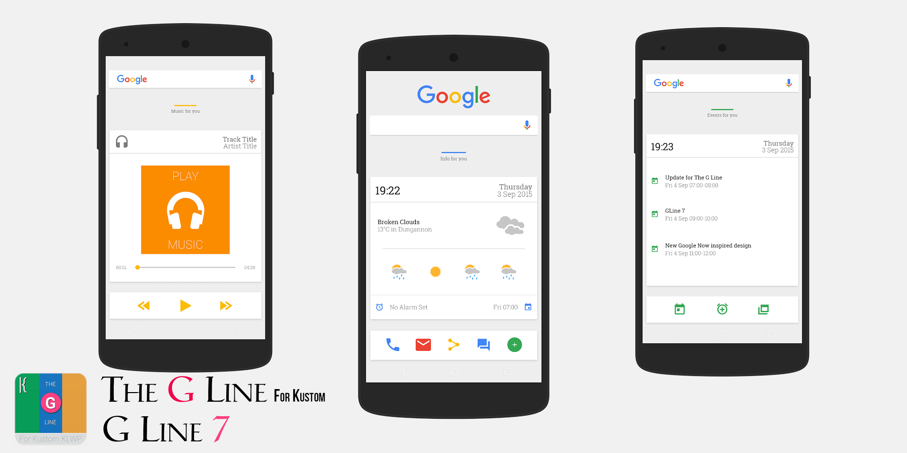 The 'G' Line for Kustom KLWP